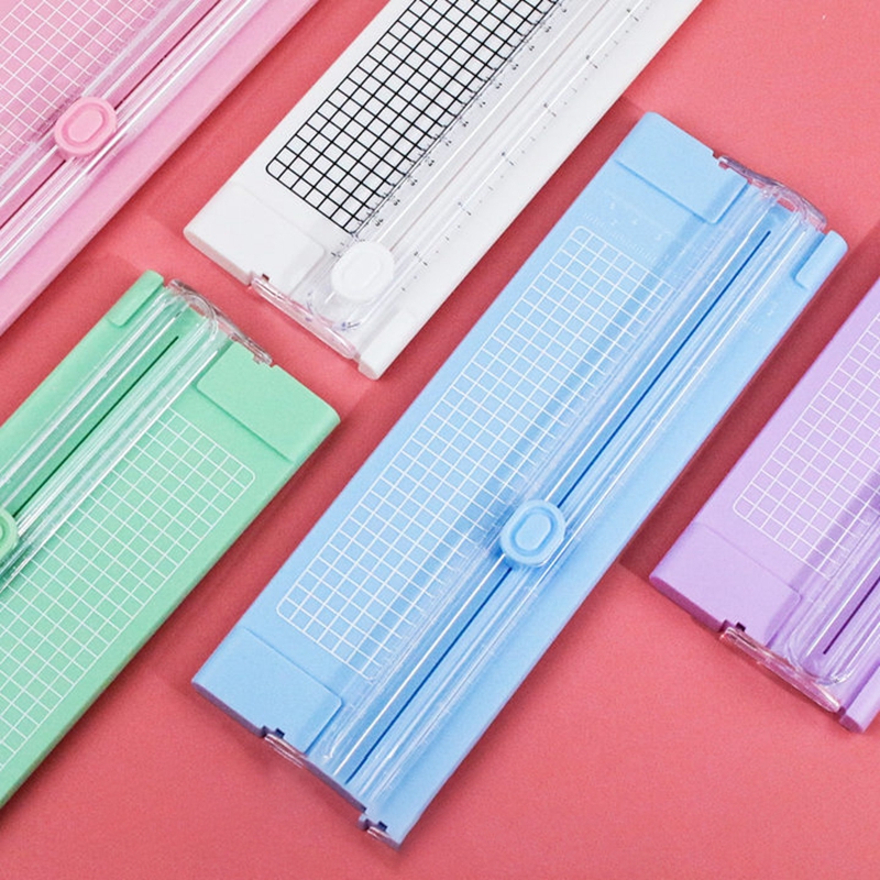 A4 mini-papiersnijder/snijmachine - voor knutselpapier, kaarten, foto's en gelamineerd papier, ideaal voor plakboek en thuisambachten