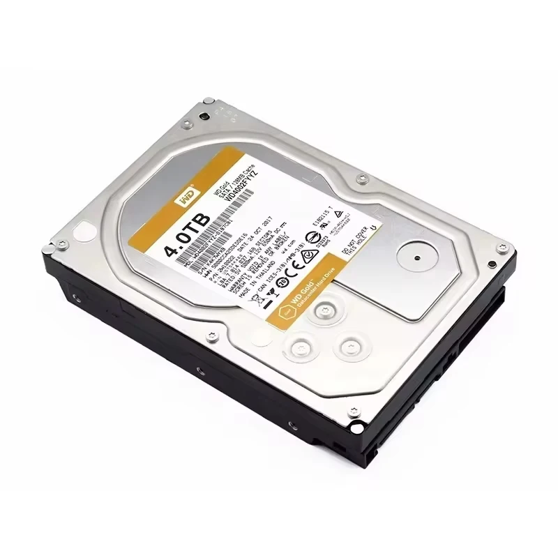 WD Gold 4TB（WD4002FYYZ）Enterprise Class Hard Disk Drive - 7200 RPM Class SATA 6 Gb/s 128MB Cache 3.5 Inch