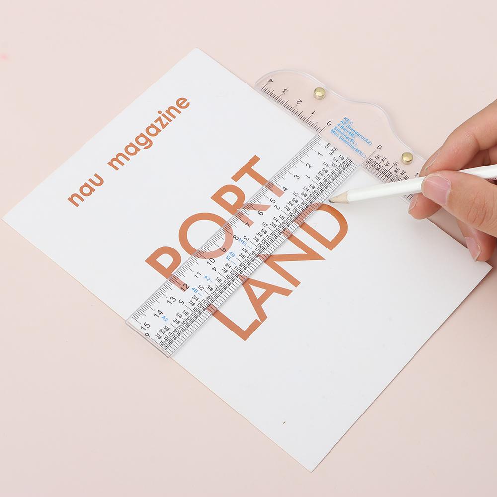 1 шт., линейка для рисования, 6 дюймов