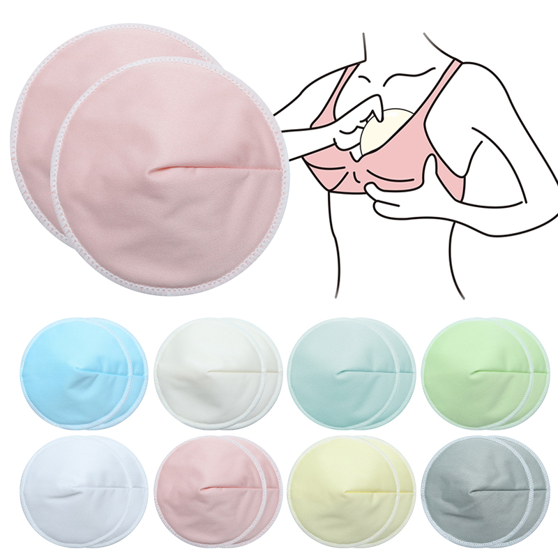 Almohadilla de pecho transpirable impermeable ultrafina de fibra de tres capas, almohadilla antidesbordamiento, cuidado de maternidad, lactancia de bebé, 1 par = 2 piezas