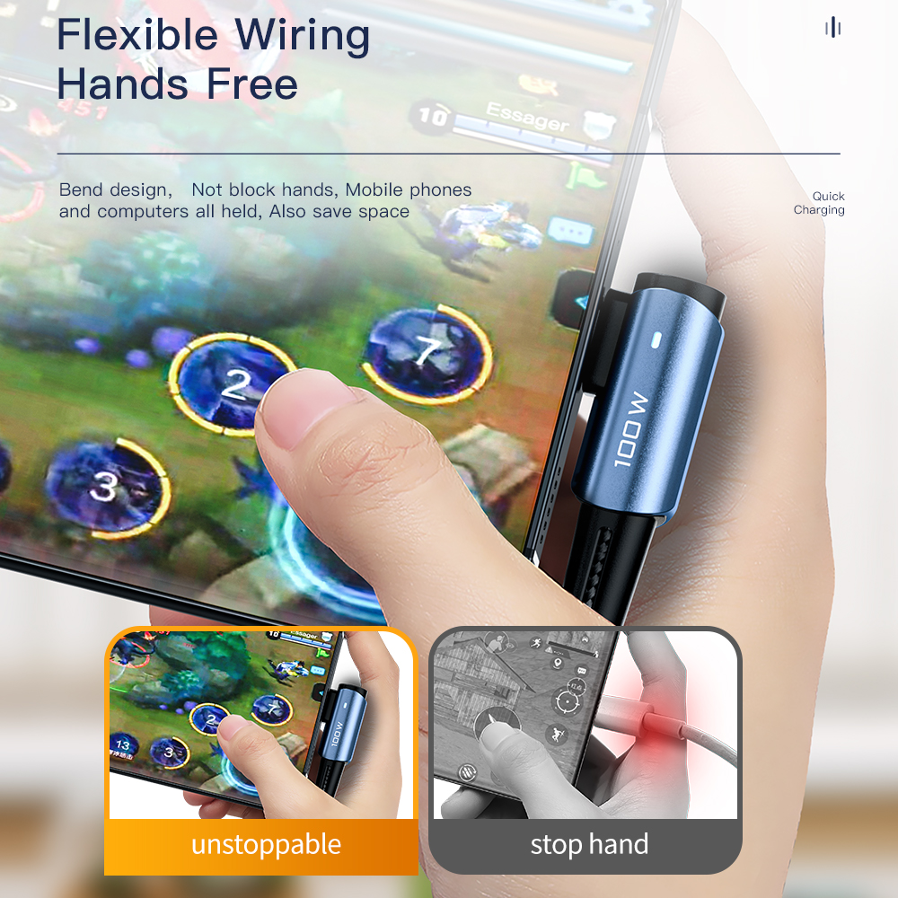 Essager 100 W USB C auf USB C Kabel USB-C PD Schnellladung für iPhone 15 Pro Max iPad MacBook Pro Xiaomi Samsung Huawei P60