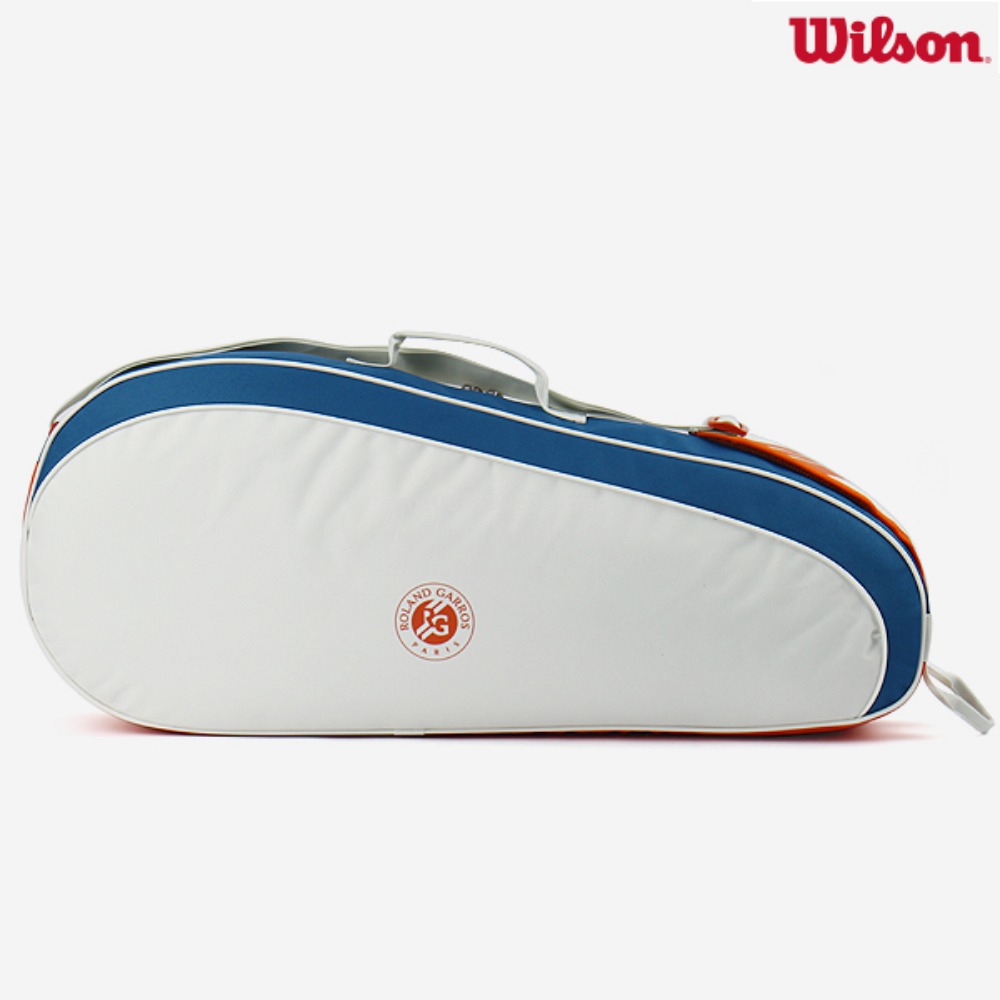 Wilson 2024 Team Roland Garros Backpack French Open Multi Functional Large Capacity Orange Blue Grey Double Shoulder Tennis Bag