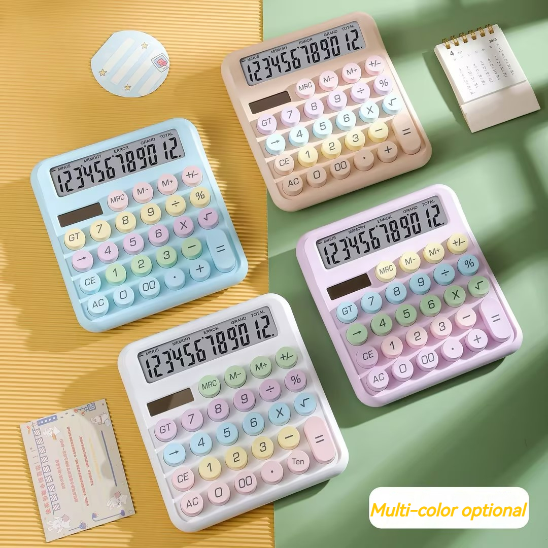 Dopamin Bonbon farbigen Desktop-Rechner, hohe Schönheit, Büro, Schule, Schüler Briefpapier, niedlich, kawaii