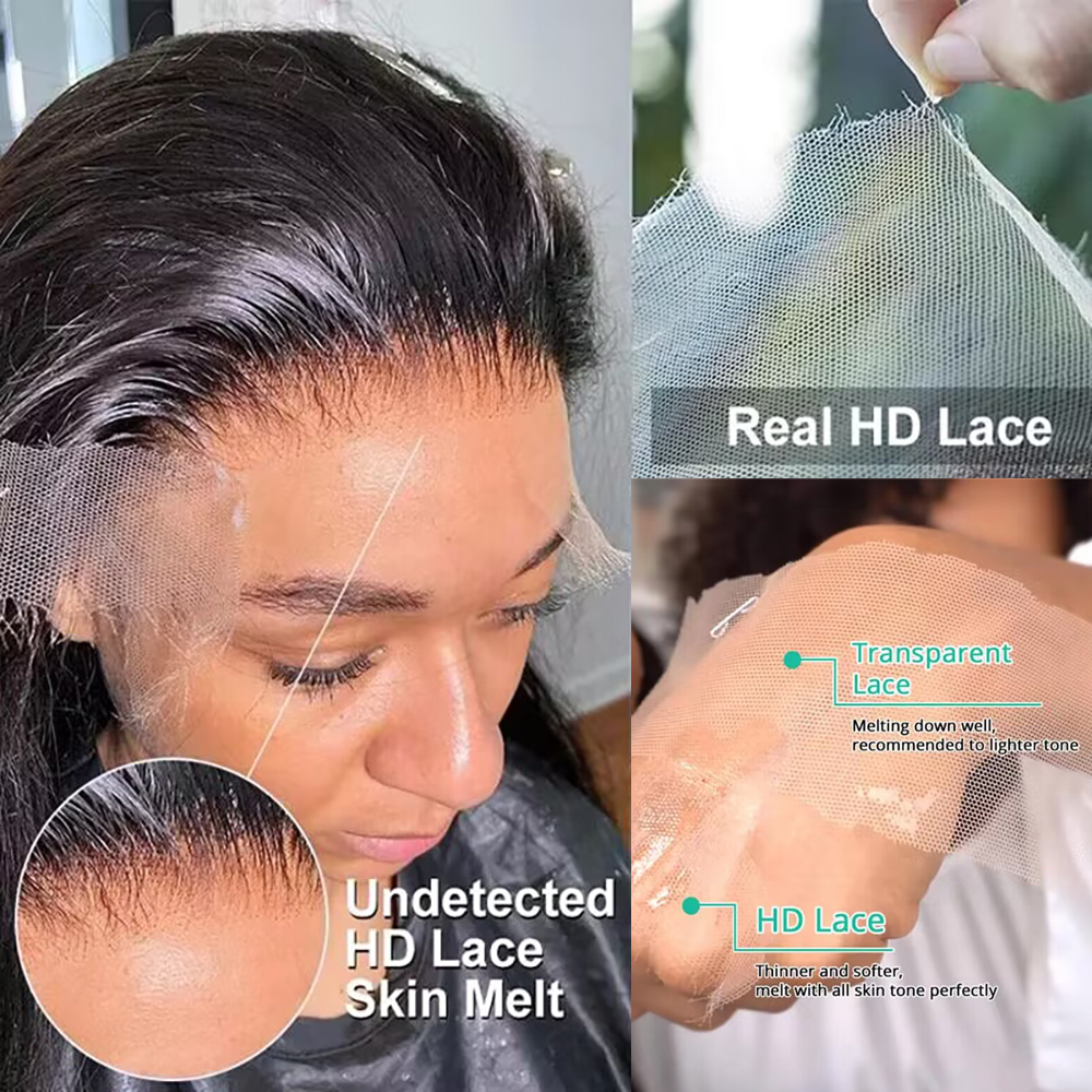 HD Trasparente 13x4 13x6 Onda Del Corpo Parrucca Anteriore Del Merletto Pre Pizzicato 360 Parrucca Frontale Del Merletto Parrucche Dei Capelli Umani Per Le Donne 5x5 parrucca di chiusura