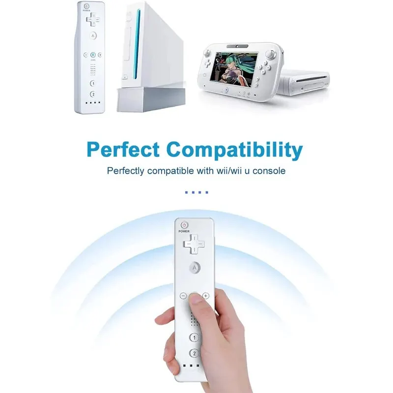 Controle remoto compatível nintendo wii console sem fio gamepad controlador nunchuck controle remoto joystick opcional