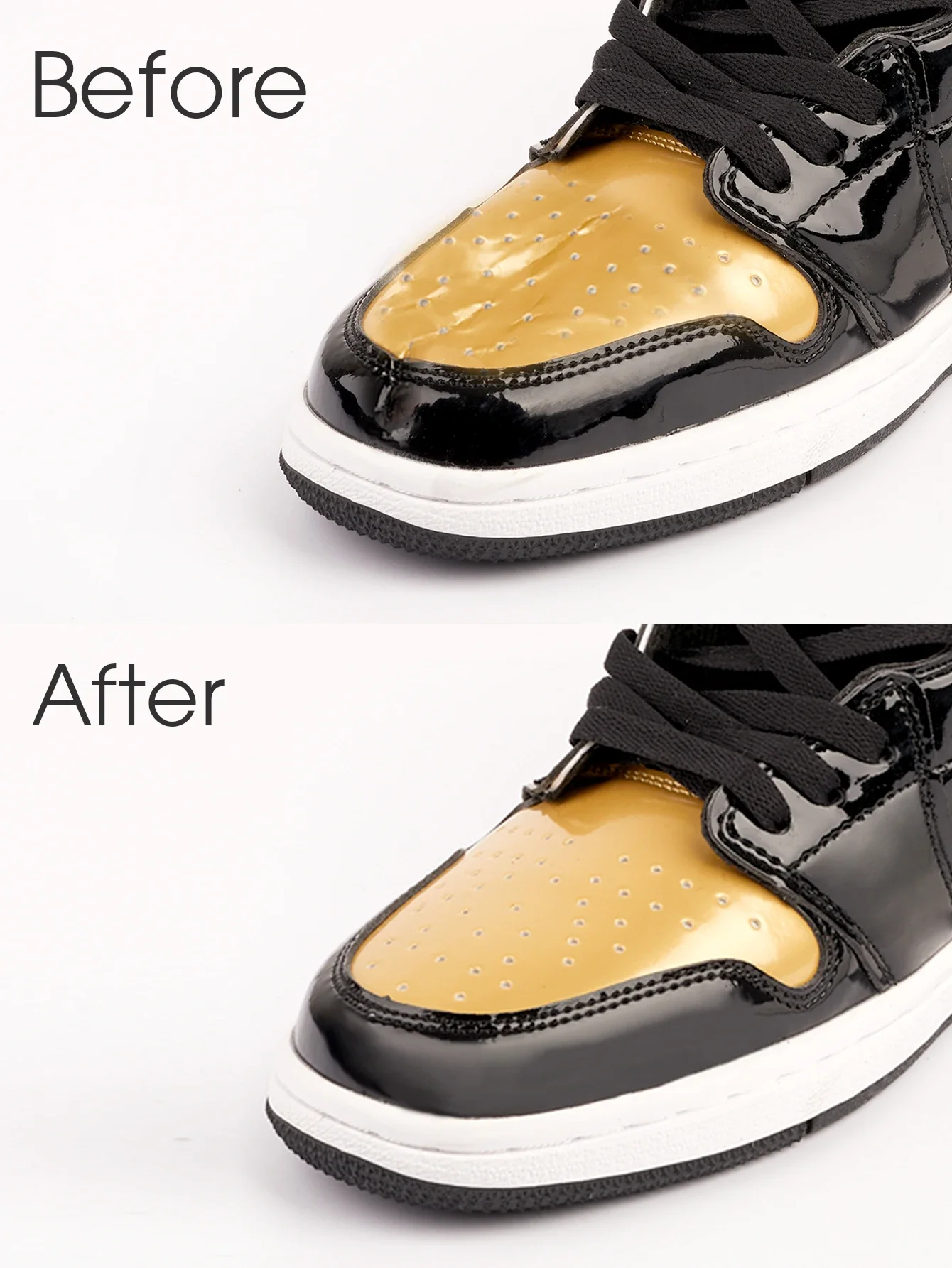 Staffa di supporto superiore da 2 pezzi, accessori per scarpe in alluminio antideformazione resistenti alle pieghe per scarpe da ginnastica