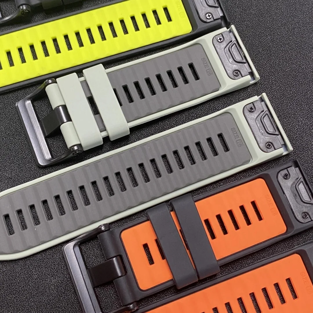 QuickFit 22mm 26mm Silicone Strap For Garmin Fenix 7X 7 Pro Solar/6X 6/Epix/Forerunner 965 955 945 935/Instinct 2X Official band