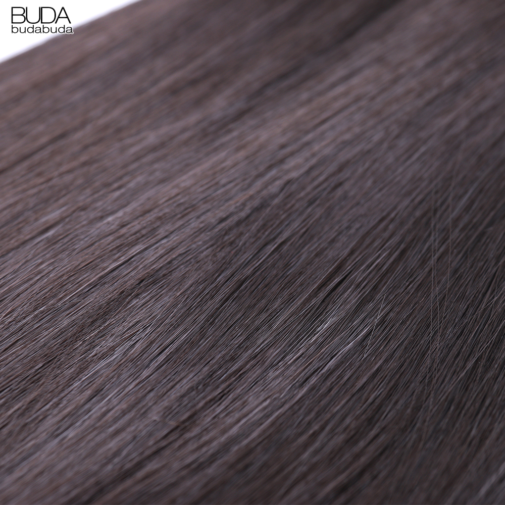 22 Polegada sintético longo clipe reto em extensões de cabelo 16 clipes para mulheres falso peças de cabelo ombre preto loiro estilo cabelo