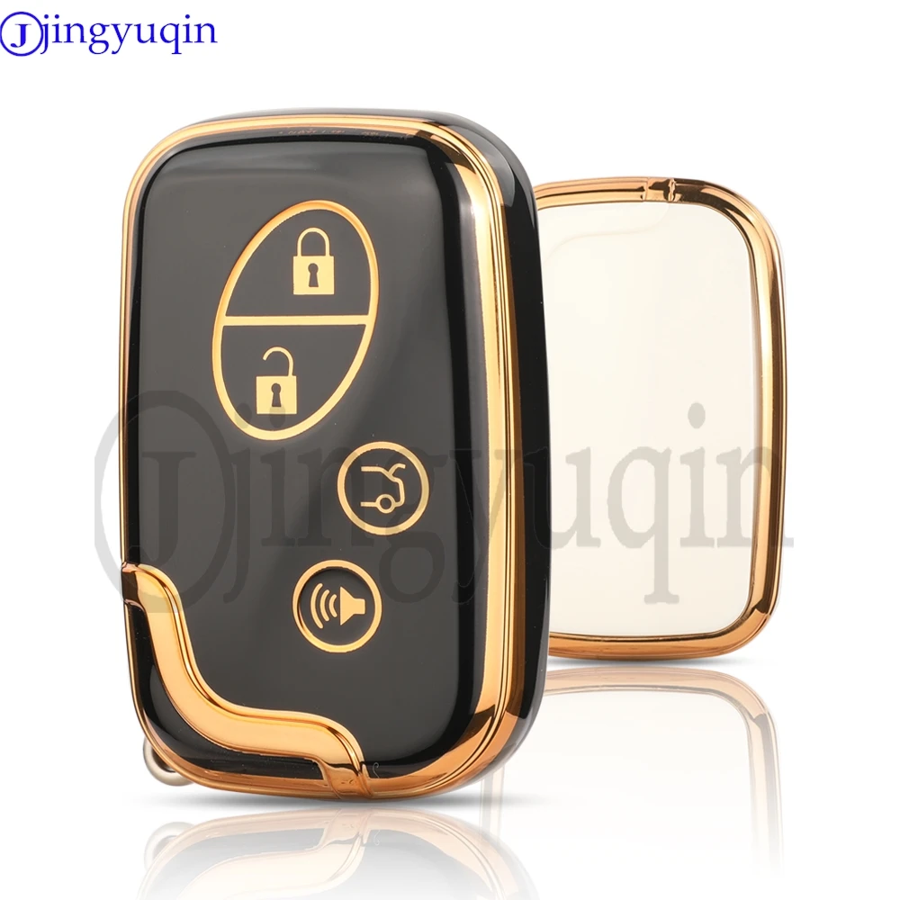 Jingyuqin casing penutup kunci TPU, Aksesori Mobil untuk Lexus CT200H GX400 GX460 IS250 IS300C RX270 ES240 ES350 LS460 GS300 450h 460h