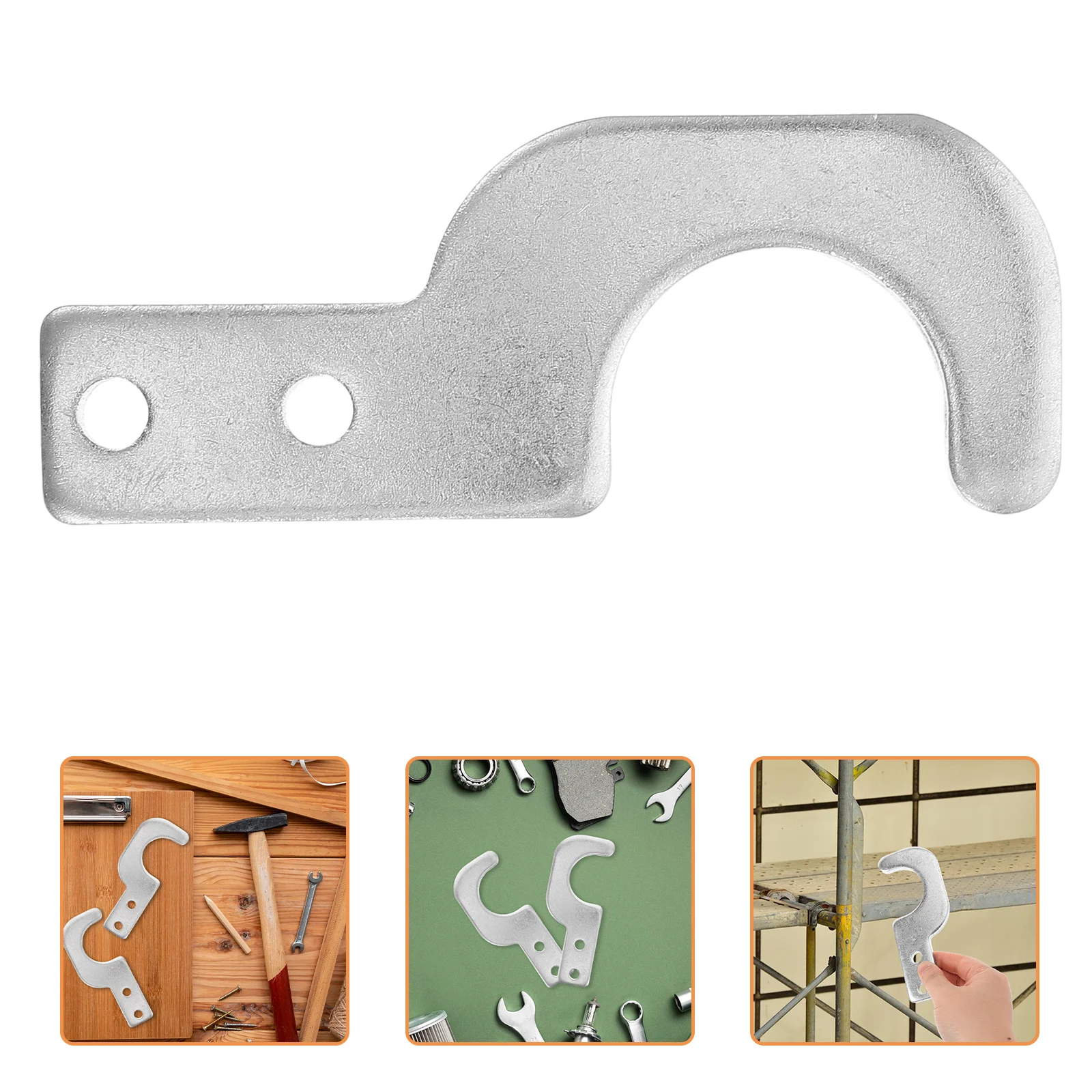 2pcs Scaffolding Pedal Hooks Heavy Duty Board Hangers Material Locking Design Precise Positioning Scaffold Plank Support