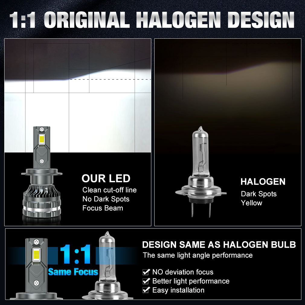 XSTORM H1 H3 H4 H7 LED H8 H11 9005 HB3 9006 HB4 9012 Hir2 bombilla de faro Led Canbus luz Kit de automóvil H7 Turbo lámpara antiniebla de coche