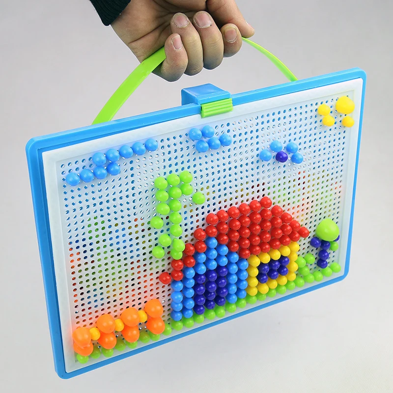 296 Nấm Bộ Dụng Cụ 3D Trò Chơi Xếp Hình Tự Làm Móng Tay Tổng Hợp Hình Nhựa Flashboard Trẻ Em Đồ Chơi Giáo Dục Đồ Chơi Cho Trẻ Em Quà Tặng