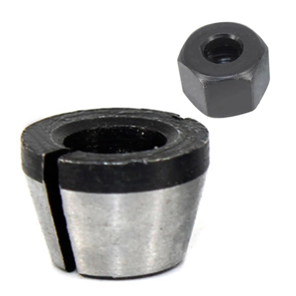 5 ชิ้น/เซ็ต 1/4 "6 มม.8 มม.Trimmer Collet Chuck Router Bit Shank Adapter สําหรับแกะสลักเครื่องตัด Chuck Conversion