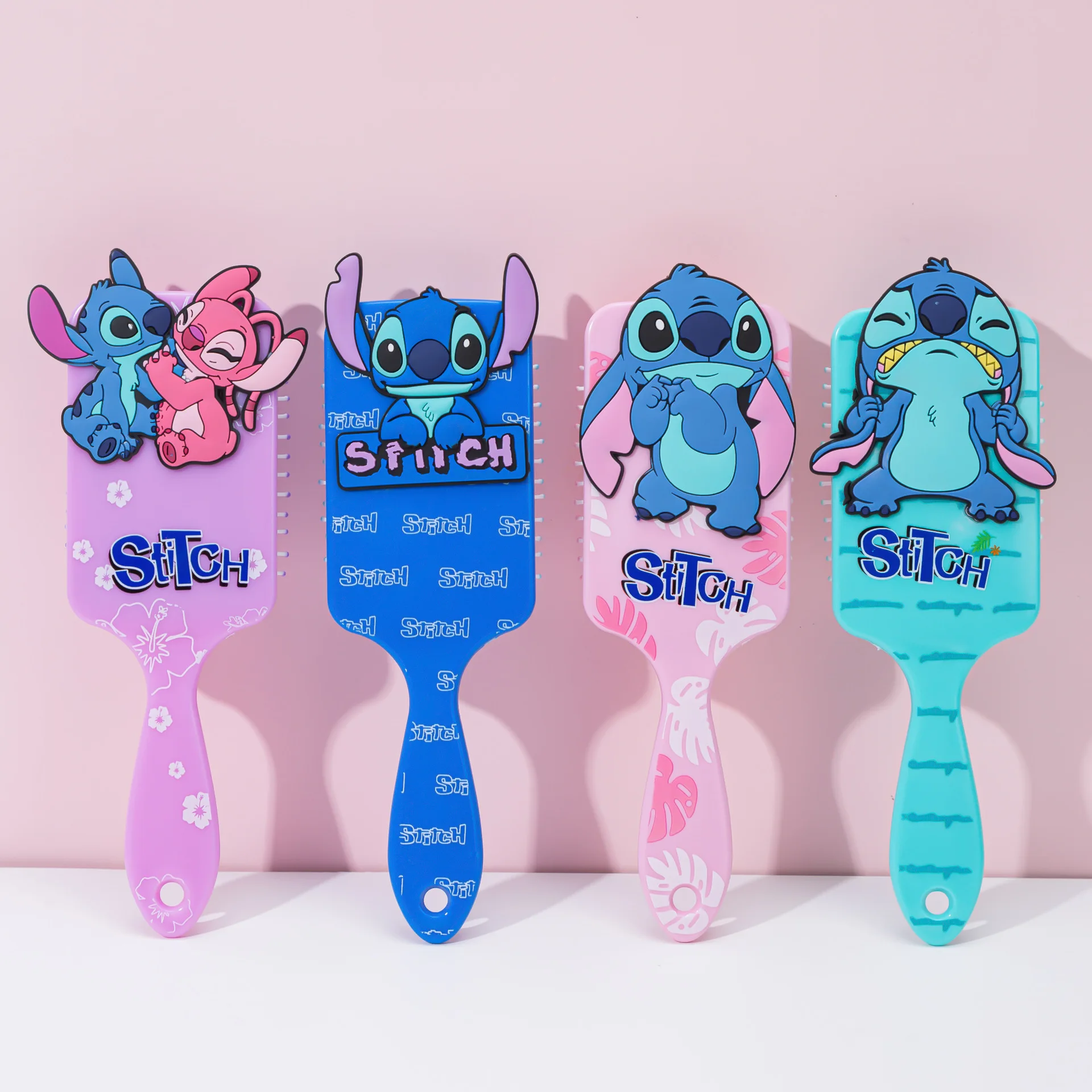 Miniso Animation Lilo & Stitch Comb Series การ์ตูน Stitch อุปกรณ์ต่อพ่วง Air Cushion หวีนวดเด็กสาวนักเรียนหวี