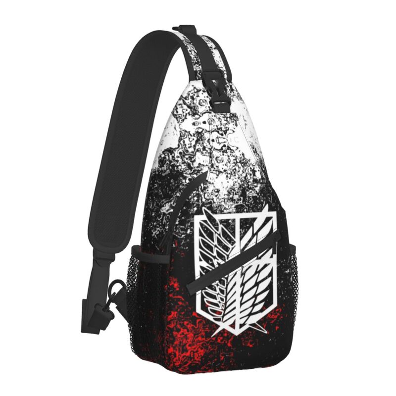 Tas Selempang Sayap Kebebasan Serangan Terhadap Titan untuk Pria Ransel Selempang Dada Bahu Shingeki No Kyojin Bepergian