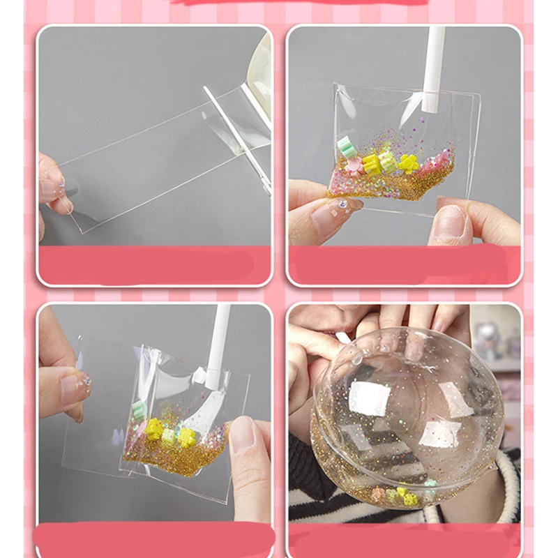 PET Nano Glue Knead Music Double Sided Tape Blow Bubbles Full Set Of Nano Tape Bubble Blowing Decompression Toy Stickers