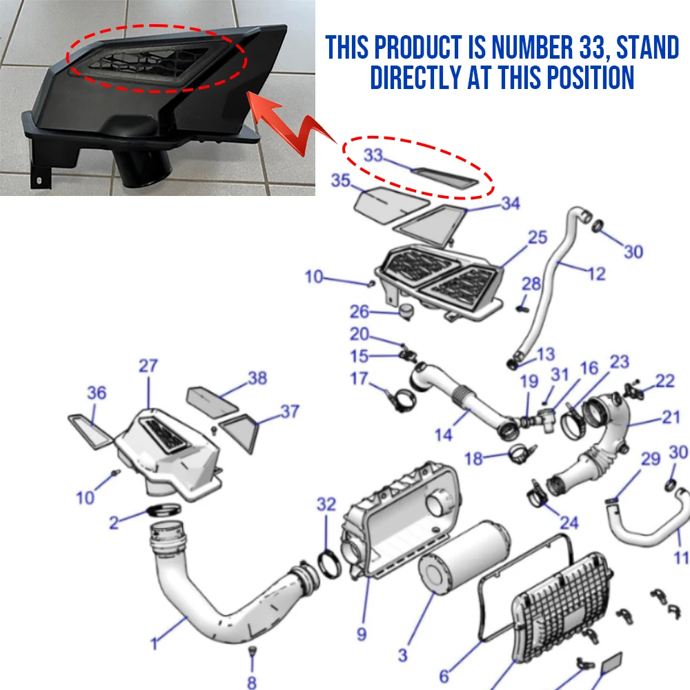 Воздухозаборный фильтр для Polaris RZR PRO XP 4 R 2022 2023 5456087 5456088, внешний левый и правый воздухозаборный экран, воздухозаборный фильтр