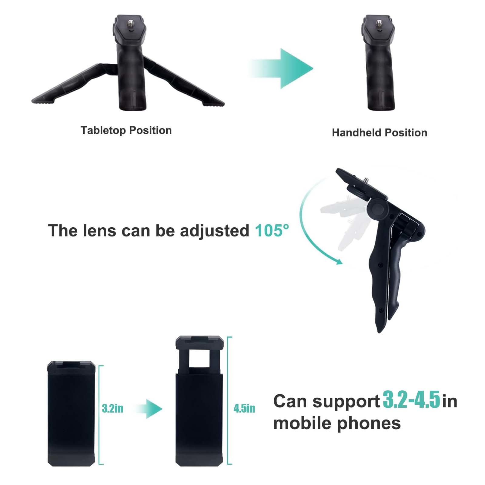 Kit de Vlogging para teléfono inteligente para iPhone Android con trípode Mini micrófono Starter Vlog kit para TikTok transmisión en vivo vídeo YouTube