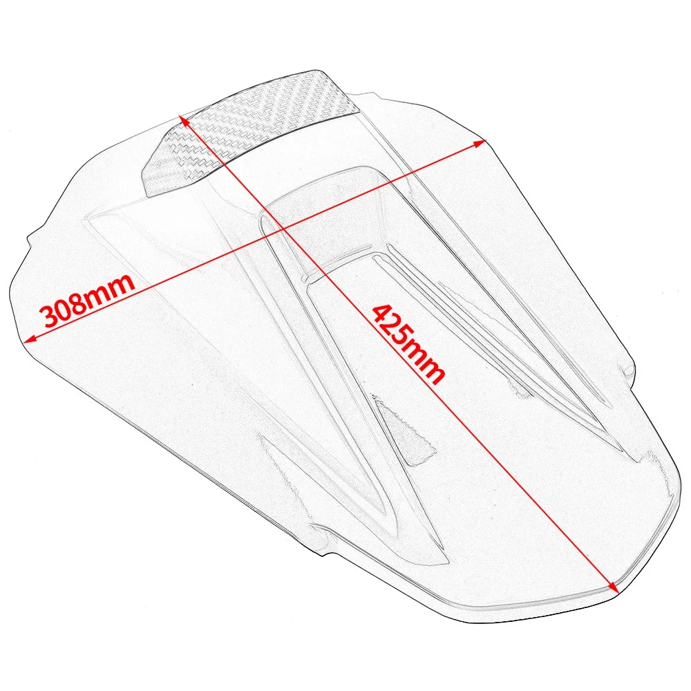 デューク 790 890 リアピリオン助手席カバーフェアリングカウルスタイラースポイラー KTM DUKE790 2018-2024 オートバイアクセサリー