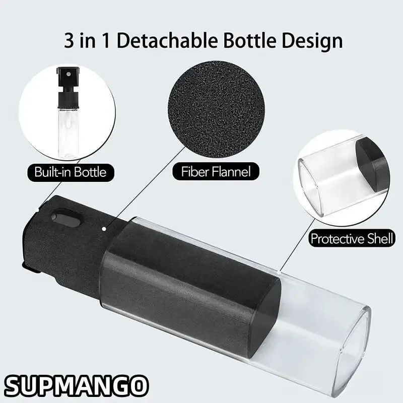2in1 Mikrofaser Bildschirm Reiniger Sprühflasche Set Handy Ipad Computer Mikrofasertuch Wischen iPhone Reinigung Gläser Tücher