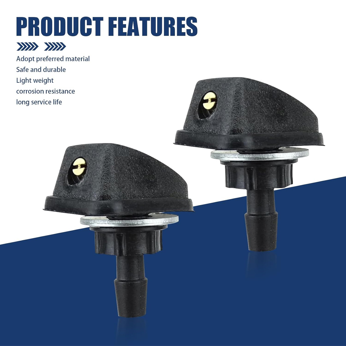 2 Stks/set Universele Ruitenwisserspuit Sproeikit Sproeikit Sprinklerventilatormondstuk Afdekkleding Wasmachine Instelbaar