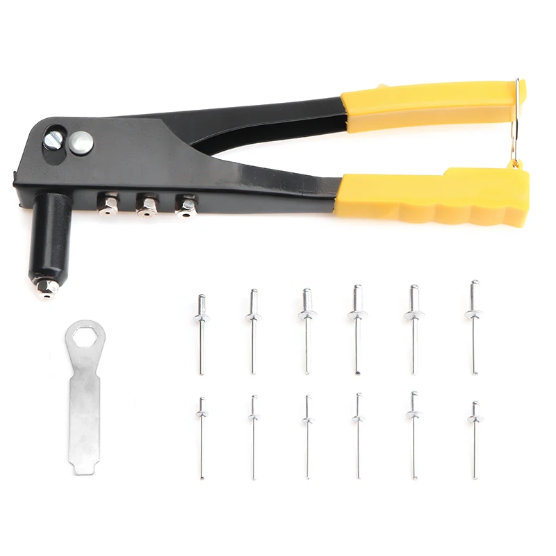 Ensemble de rivets robustes, pistolet à rivets Pop et 120 pièces, Kit d'assortiment de Rivets aveugles, outils manuels, outil d'écrou à rivets