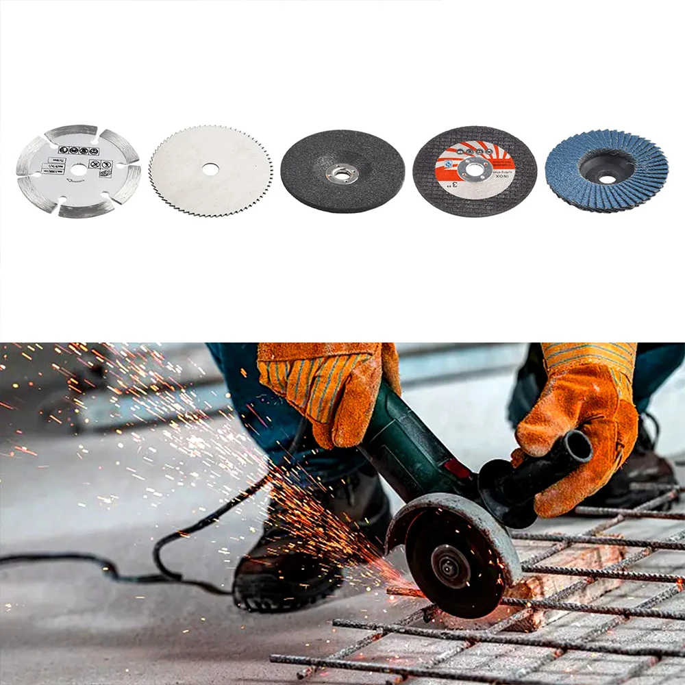 Disco de corte de 5 uds., hoja de sierra Circular de 75mm, muela, para moler corte de hierro, accesorio de amoladora angular para mejorar el hogar