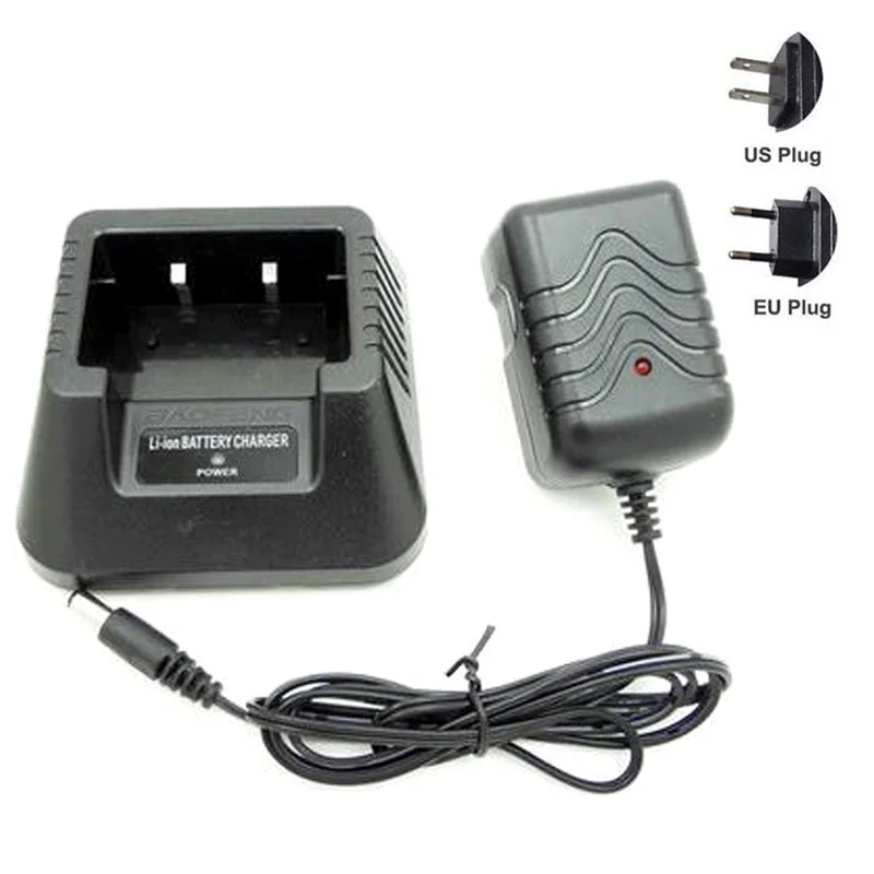Baofeng UV-5R Walkie Talkie cargador de batería rápido de escritorio para UV5R Plus UV-5RA 5RB 5RC 5RE DM-5R BF-F8HP BF-F9 Radio bidireccional