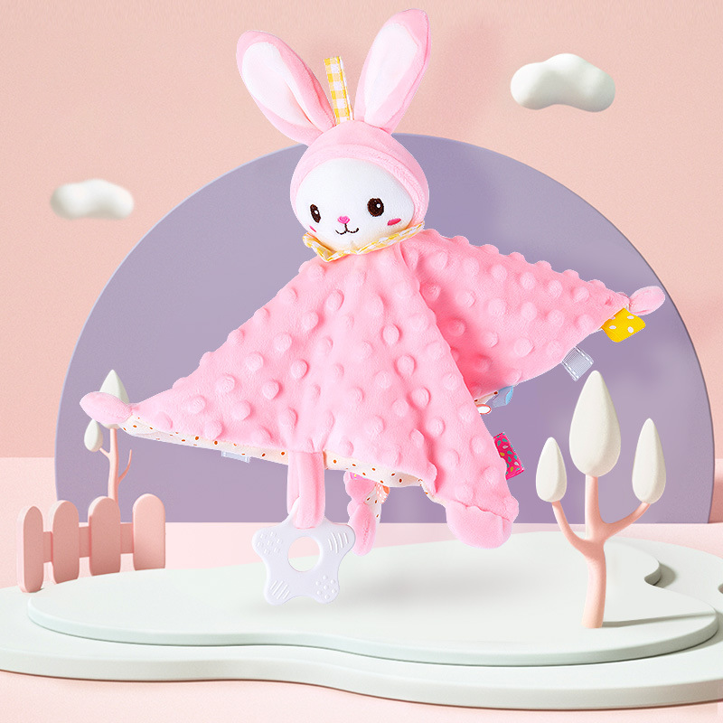 Bambino Placare Asciugamano Morbido Coniglietto Trapunte Giocattoli Infantile Morbida Coperta di Sicurezza Newbown Cartone Animato Dormire Compagno Peluche Per Il Bambino