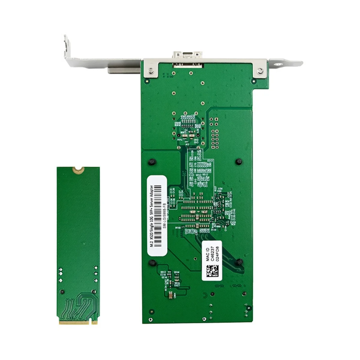 M.2 10G Server Network Card M.2 M X520-DA1 10G SFP+ Fiber Optic Industrial Computer Server Network Card JL82599EN Chip