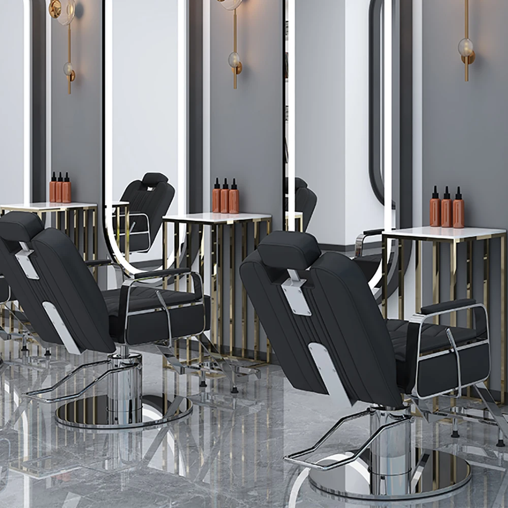Silla de peluquero cómoda y moderna, silla de salón delicada de moda de lujo, Sillon de belleza ergonómico, silla de salón Profesional de Barberia