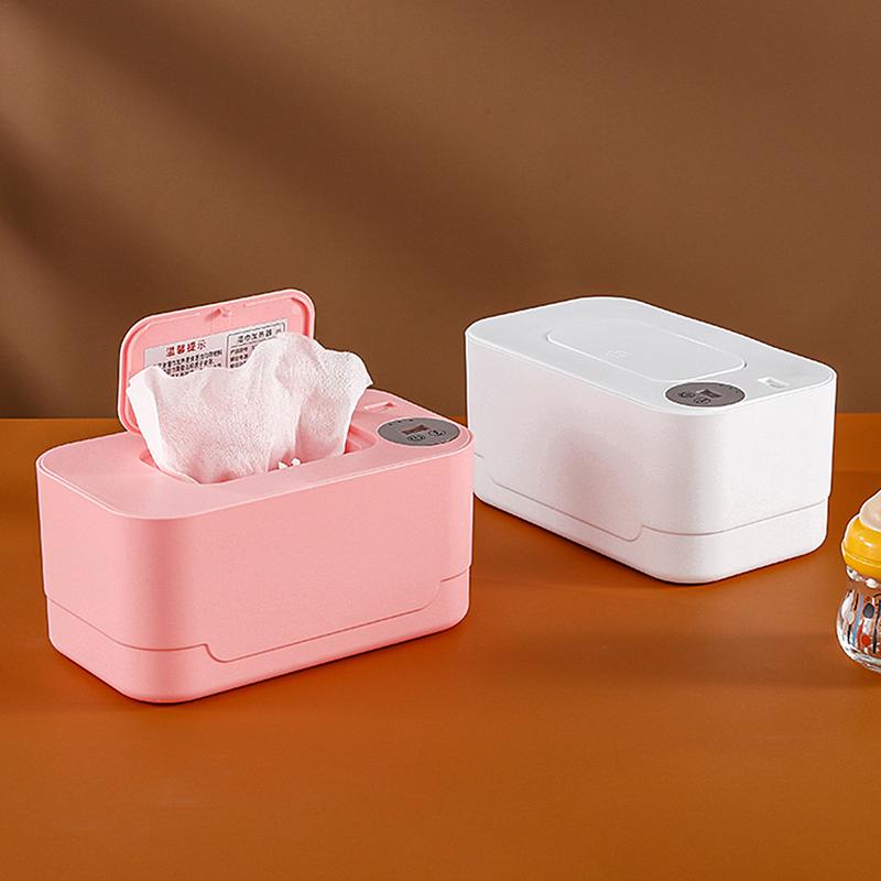 Calentador de toallitas portátil USB para bebé, dispensador de toallas húmedas, caja calefactora para servilletas, uso en el hogar/coche, mini estuche calentador de toallitas, toallita desinfectante