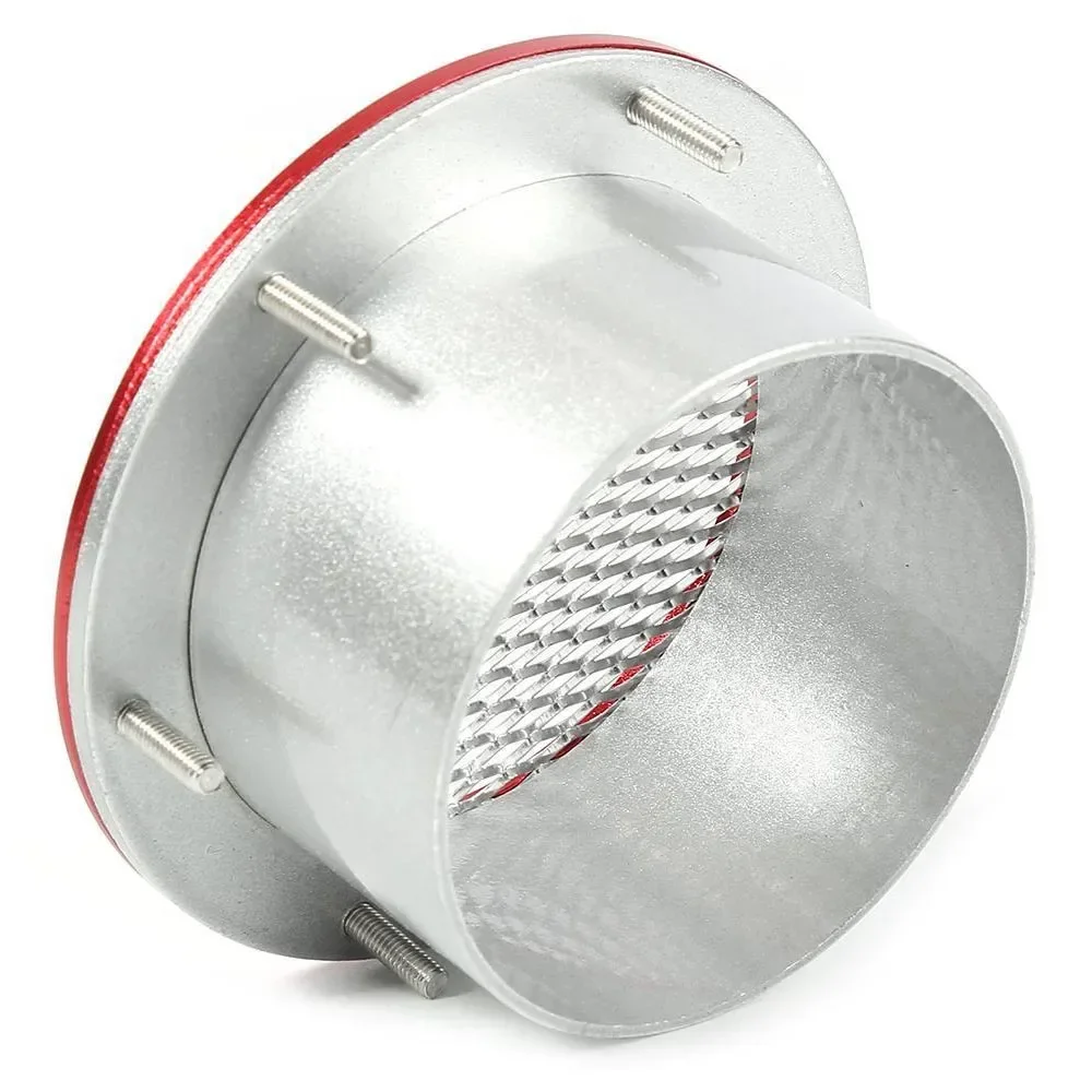 3 インチユニバーサル車のエアベントレーシング吸気バンパーベント入口ダクトコールドエアフィルターダストエアダクトグリルベンツ BMW アウディ