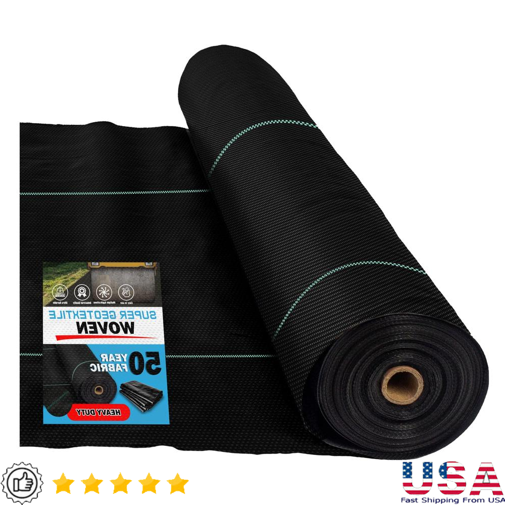 Geotextile Fabric Road Stabilization Construction Underlayment Erosion Control Commercial Grade Gravel Polypropylene Bolt