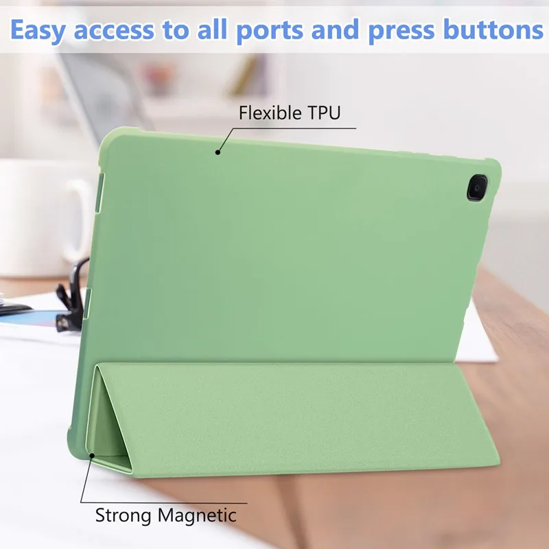 Case for Samsung Tab A9+ A8 10.5 X205 X200 S6 Lite 10.4 A7 T500  A7 lite T220 S7 S8 S9 FE S10 FE 10.9 Tablet Cover Smart Leather