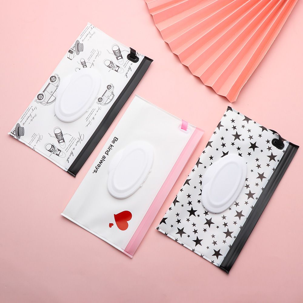 Useful Outdoor Carrying Case Snap-Strap Baby Product Portable Cosmetic Pouch Wet Wipes Bag Stroller Accessories Tissue Box