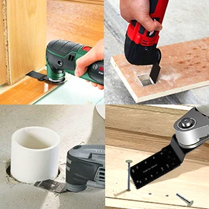 Titanium oscillerende zaagbladsets, metaalsnijden, multitool, geschikt voor Dewalt Bosch Worx, Milwaukee Ryobi, 20-delig