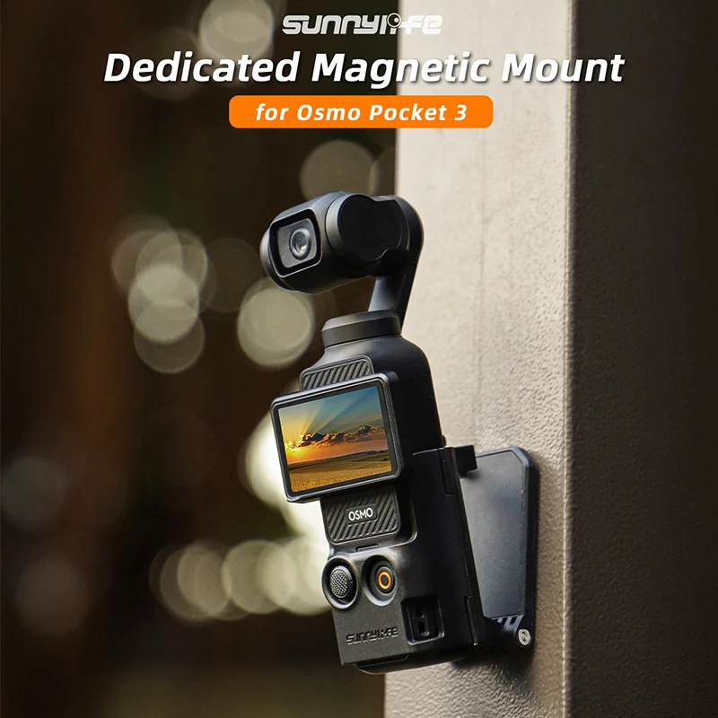 Sunnylife para DJI Osmo Pocket 3 soporte magnético Base de montaje ángulo ajustable multifuncional Base de escritorio accesorios de cámara