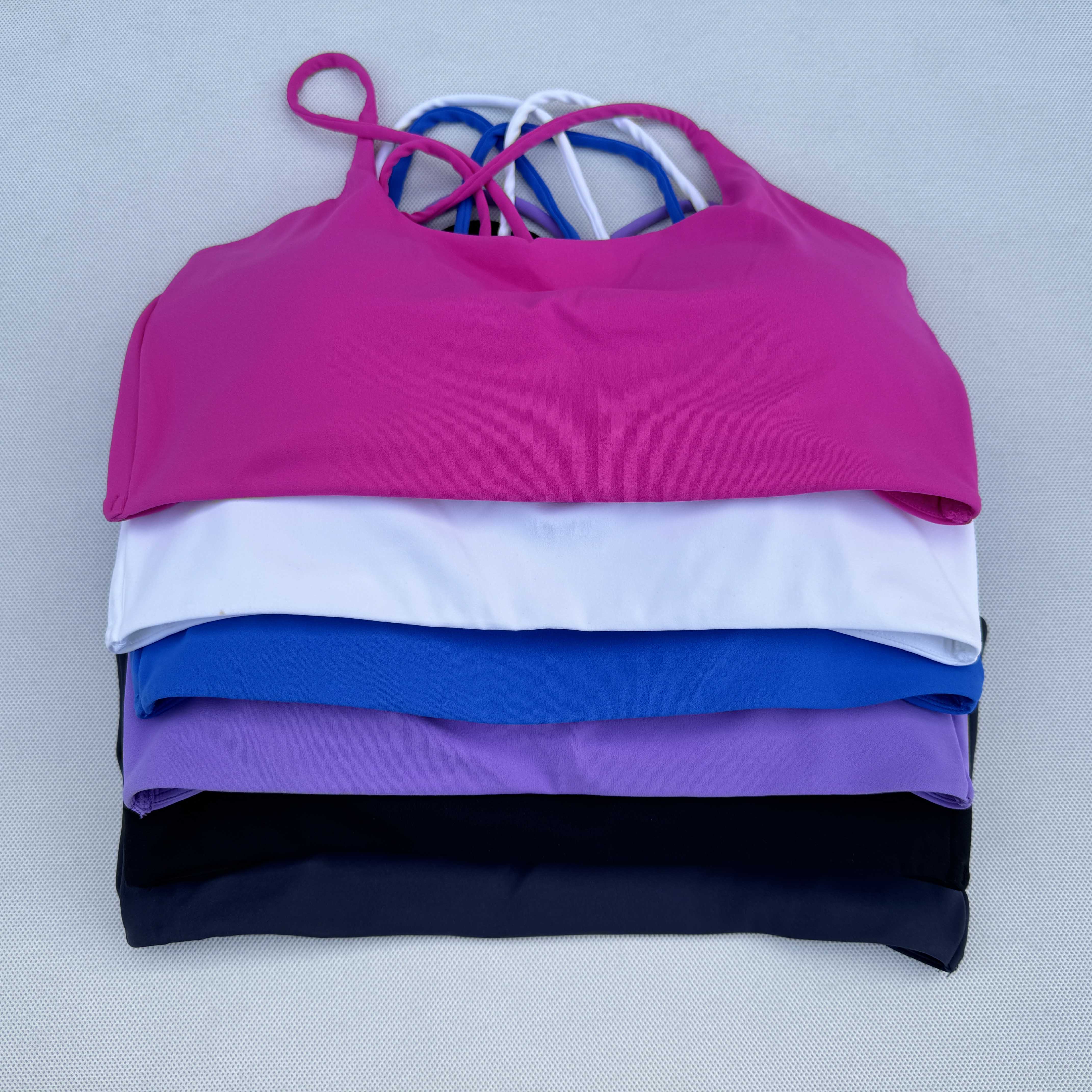 Sportswear Woman Gym Underwear Yoga Sport Bra Outdoor Jogging Cross Thin Shoulder Strap Fitness Sports Bra Breathable Female Top