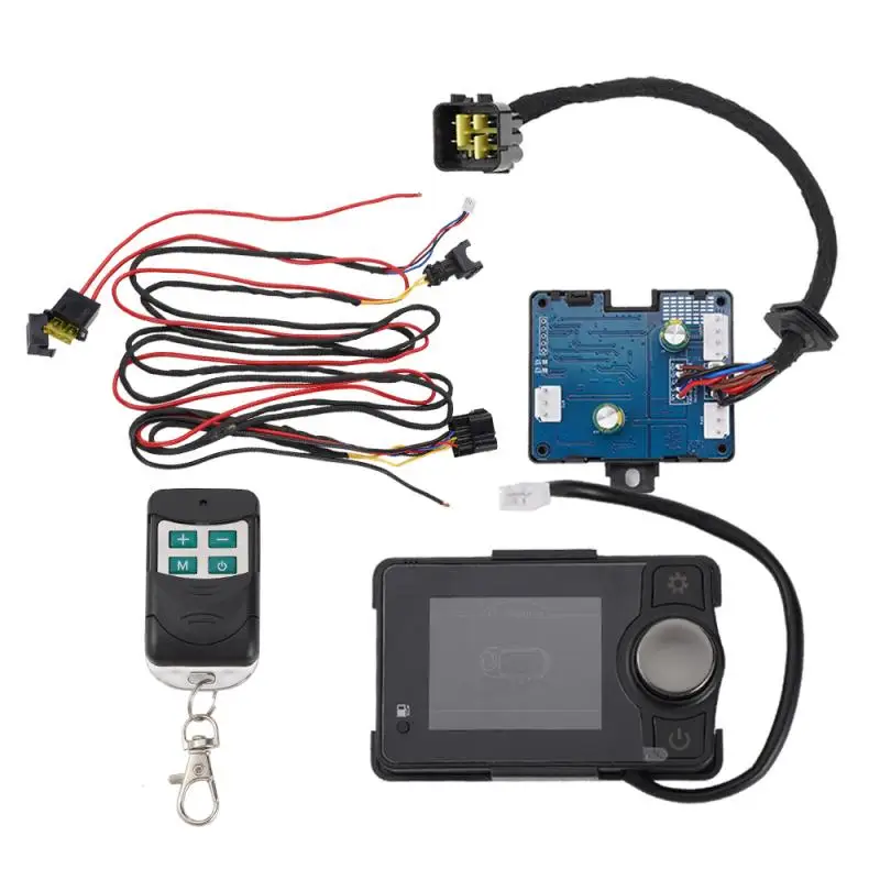 Calentador de aire para estacionamiento de coche, interruptor de Monitor, botones manuales, mando a distancia, pantalla LCD para camión, accesorios de calentador diésel de aire, 12V