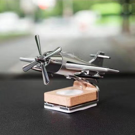 Solar Aircraft Car Perfume Ornament Car Solid Aromatherapy Car Decoration Light Fragrance Products