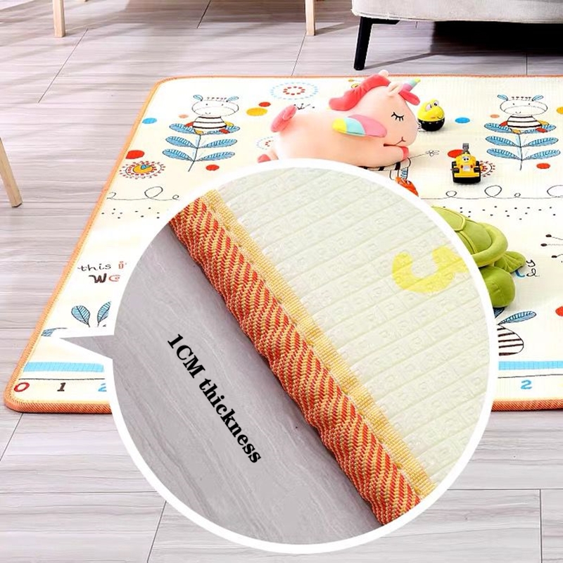 Nuevo 1 cm/0,5 cm esteras de juego gruesas respetuosas con el medio ambiente para gatear para bebés alfombra plegable alfombra de juego para niños alfombra de seguridad regalos