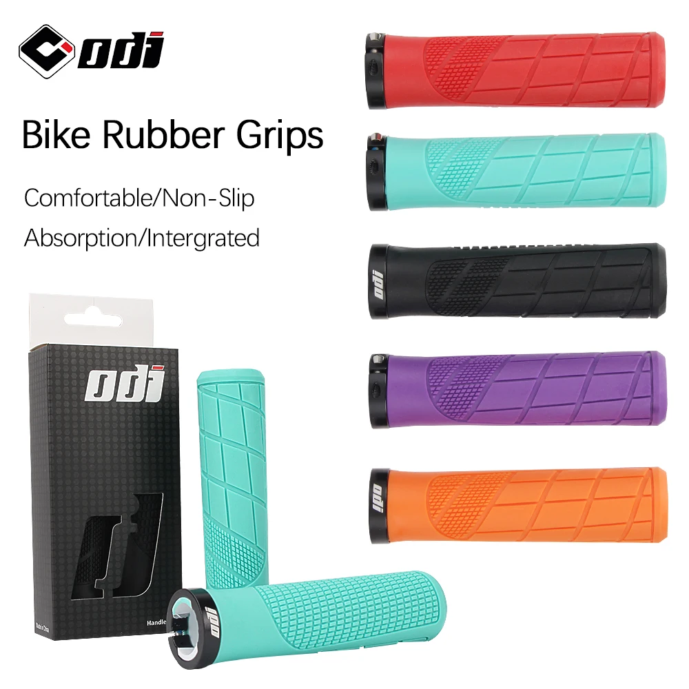 ODI ยางแฮนด์จับ MTB ล็อคออนจับกันกระแทกลื่นภูเขา/ถนนจักรยานมือจับปกพับสมดุลอุปกรณ์จักรยาน