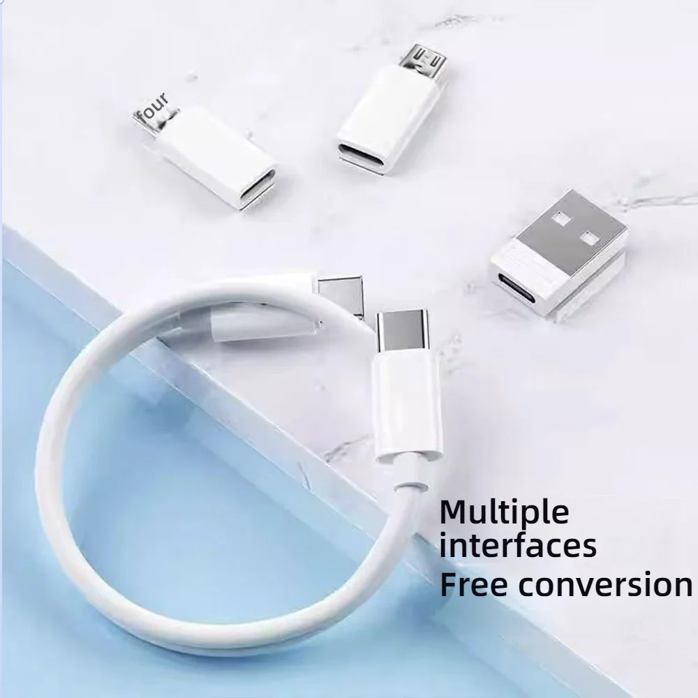 Mini cartoon Hello Kitty 60W Multi Type-C a USB C a Micro USB a telefono a ricarica rapida per iPhone Xiaomi