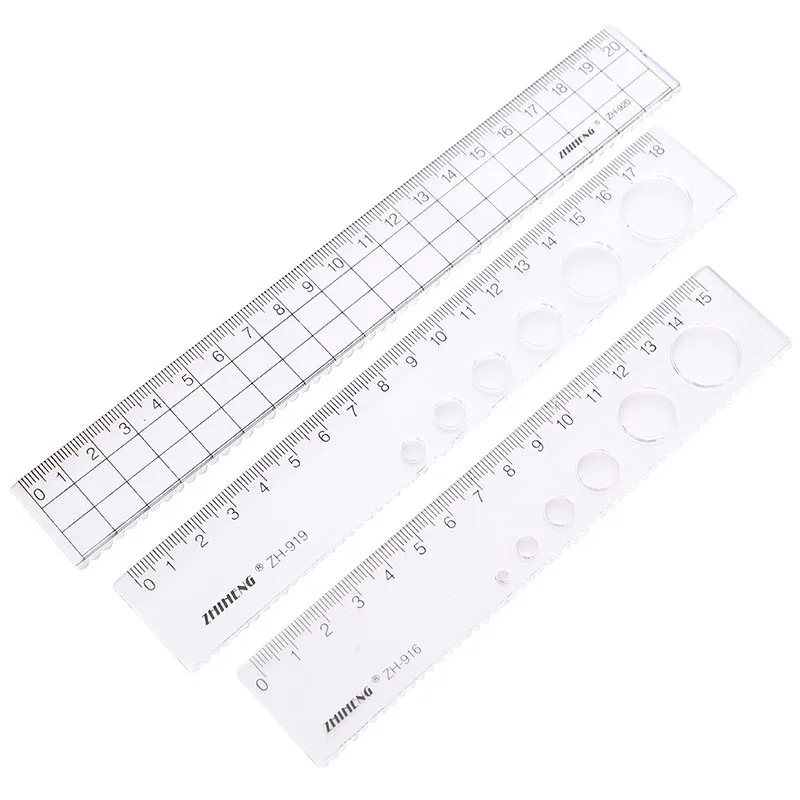 15cm 18cm 20cm righello dritto righello in plastica trasparente strumento di disegno accessori da scrivania cancelleria per studenti forniture per ufficio scolastico