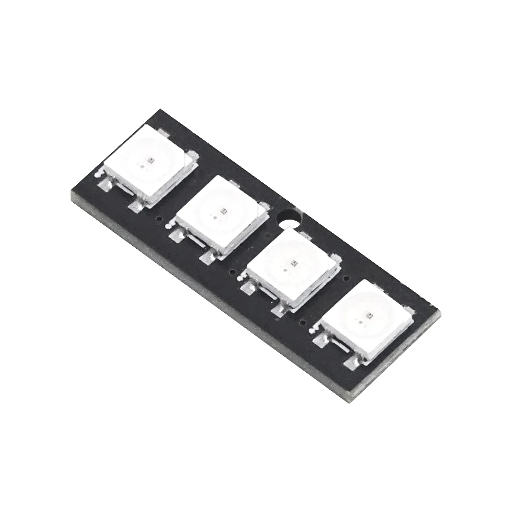 Módulo de cuentas de luz WS2812 de 4 bits, barra de luz de tira, lámpara deslizante de conducción a todo color, módulo de placa de desarrollo SCM, 1 Uds.