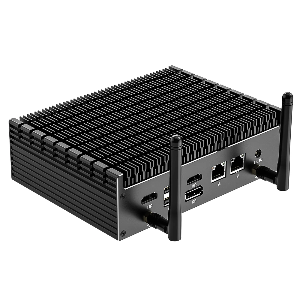 Topton 13th Gen Fanless Mini PC Intel i7 1355U i5 1335U Windows 11 PCIE4.0 Dual 2.5G LAN Tunderbolt 4 Gaming Mini Computer WiFi6