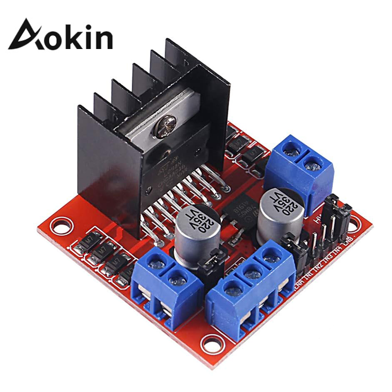 Aokin L298N Driver Board Module L298 Stepper Motor Smart Car Robot Breadboard Peltier High Power