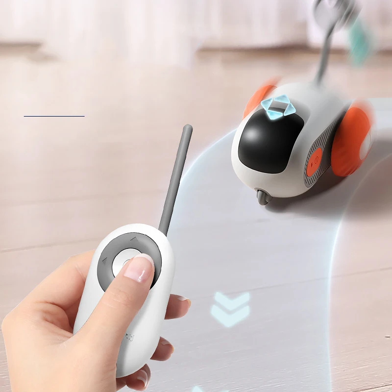 ไฟฟ้าของเล่นแมวรีโมทคอนโทรลกีฬารถ Teaser Stick Self-Help ความเบื่อ Reliever ในร่ม Cat Interactive สมาร์ทของเล่นแมว