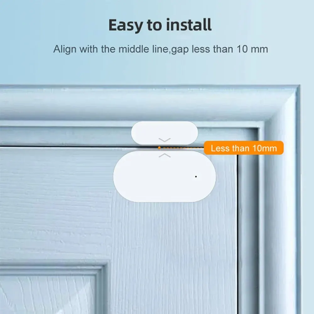 Tuya Zigbee Tür Sensor Smart Home Sicherheit Fenster Detektor Automatische Schiebetür Magnetische Kontaktieren Sensor Alexa Google